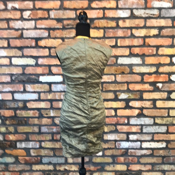 Etcetera Taupe Crinkle Dress - Picture 5 of 7
